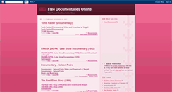 Desktop Screenshot of documentaries-for-free.blogspot.com