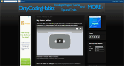Desktop Screenshot of dirtycodinghabitz.blogspot.com