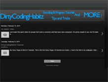 Tablet Screenshot of dirtycodinghabitz.blogspot.com