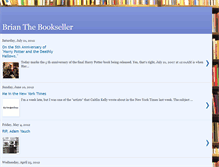 Tablet Screenshot of brianthebookseller.blogspot.com