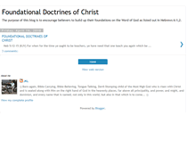 Tablet Screenshot of foundationaldoctrinesofchrist.blogspot.com