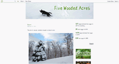 Desktop Screenshot of 5woodedacres.blogspot.com