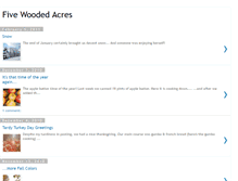 Tablet Screenshot of 5woodedacres.blogspot.com