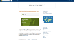 Desktop Screenshot of biodivcontext.blogspot.com