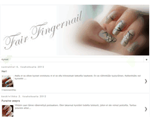 Tablet Screenshot of fairfingernail.blogspot.com