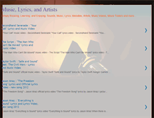 Tablet Screenshot of musiclyricsandartists.blogspot.com