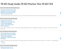 Tablet Screenshot of 70-653-study-guide.blogspot.com