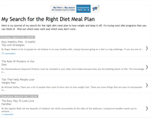 Tablet Screenshot of mydietmealplans.blogspot.com