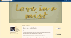 Desktop Screenshot of loveinamistbridal.blogspot.com