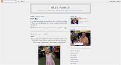 Desktop Screenshot of hessfam.blogspot.com