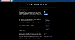 Desktop Screenshot of i-juz-want-to-ride.blogspot.com