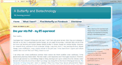 Desktop Screenshot of butterflyandbiotech.blogspot.com