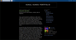 Desktop Screenshot of kunalkunduportfolio.blogspot.com