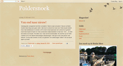 Desktop Screenshot of poldersnoek.blogspot.com