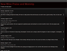 Tablet Screenshot of newwinepraiseandworship.blogspot.com