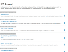 Tablet Screenshot of ifpjournal.blogspot.com
