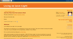 Desktop Screenshot of livingaslovelight.blogspot.com