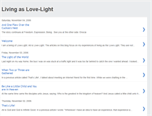 Tablet Screenshot of livingaslovelight.blogspot.com