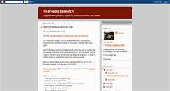 Desktop Screenshot of interopporesearch.blogspot.com