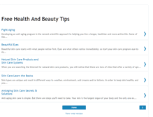 Tablet Screenshot of free-health-and-beauty-tips.blogspot.com