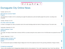 Tablet Screenshot of dumaguetenewsupdate.blogspot.com