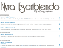 Tablet Screenshot of nyraescribiendo.blogspot.com