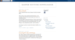 Desktop Screenshot of kasperyoutubedownloader.blogspot.com