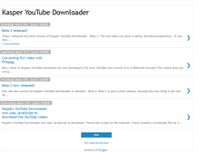 Tablet Screenshot of kasperyoutubedownloader.blogspot.com