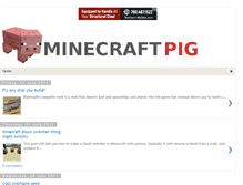 Tablet Screenshot of pigofminecraft.blogspot.com