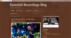 Desktop Screenshot of essentialrecordings.blogspot.com