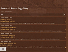 Tablet Screenshot of essentialrecordings.blogspot.com