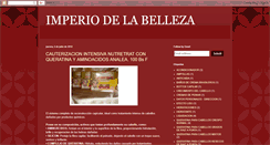 Desktop Screenshot of imperiodelabelleza.blogspot.com