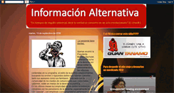 Desktop Screenshot of informacionalternativaparaelmundo.blogspot.com
