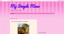 Desktop Screenshot of mysimplemenu.blogspot.com