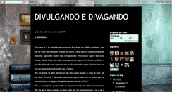 Desktop Screenshot of divulgandoedivagando.blogspot.com
