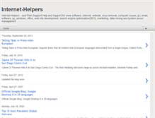 Tablet Screenshot of internet-helpers.blogspot.com