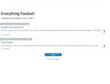 Tablet Screenshot of everything-foosball.blogspot.com