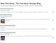 Tablet Screenshot of hearnewmusic.blogspot.com