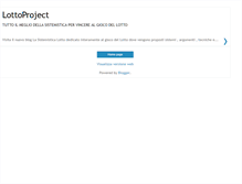 Tablet Screenshot of lottoproject.blogspot.com
