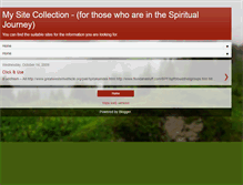 Tablet Screenshot of mysitecollection.blogspot.com