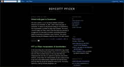 Desktop Screenshot of boycottpfizer.blogspot.com
