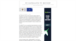 Desktop Screenshot of pc-tv-review.blogspot.com