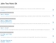 Tablet Screenshot of johntwopointoh.blogspot.com