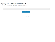 Tablet Screenshot of mybigfatgermanadventure.blogspot.com