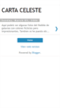 Mobile Screenshot of cartaceleste.blogspot.com