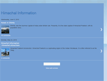 Tablet Screenshot of himachalinformation.blogspot.com