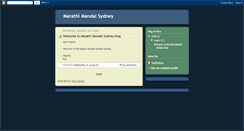 Desktop Screenshot of marathimandalsydney.blogspot.com