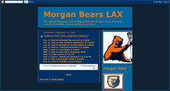 Desktop Screenshot of morganbearslax.blogspot.com