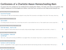 Tablet Screenshot of charlottemasonhomeschoolmom.blogspot.com