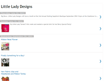 Tablet Screenshot of littleladydesigns.blogspot.com